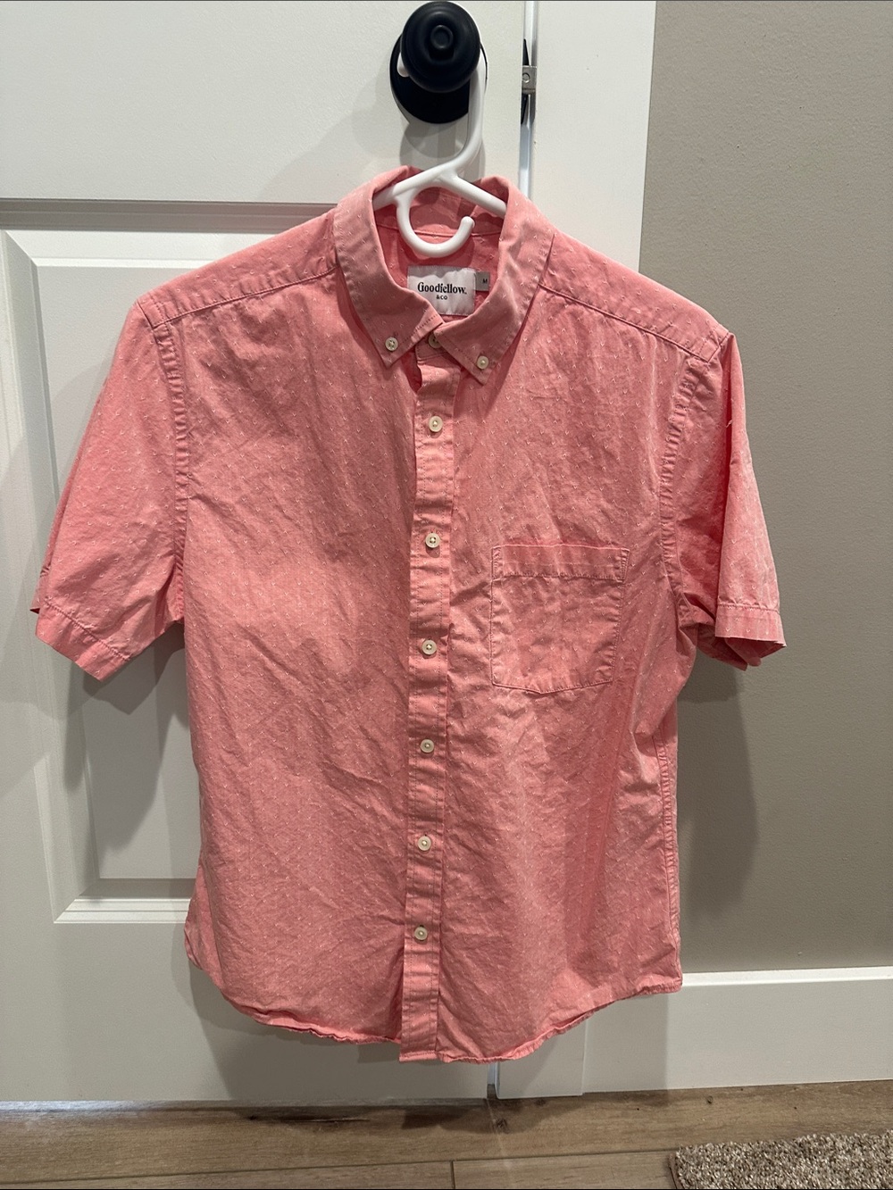 Goodfellow & Co Coral Button-Down Short-Sleeve Shirt